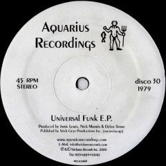 Jamie Lewis & Nick Morris , Dylan Stone - Jamie Lewis & Nick Morris , Dylan Stone - Universal Funk EP - Aquarius Recordings