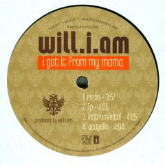 Will I Am - Will I Am - I Got It From My Mama - Interscope