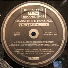 Brasstooth - Brasstooth - The Yes No Game - Definitive Funk 1