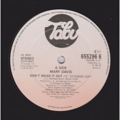 Mary Davis - Mary Davis - Dont Wear It Out - Tabu