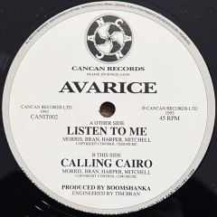 Avarice - Avarice - Listen To Me - Can Can Records