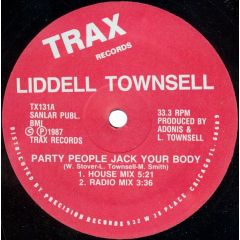 Lidell Townsell - Lidell Townsell - Party People Jack Your Body - Trax Records