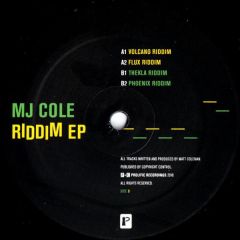 Mj Cole - Mj Cole - Riddim EP - Prolific