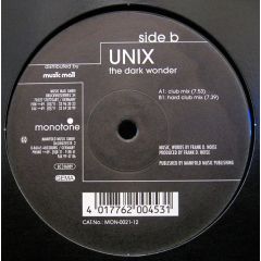 Unix - Unix - The Dark Wonder - Monotone