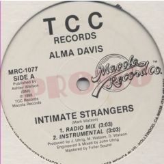 Alma Davis - Alma Davis - Intimate Strangers - TCC Records