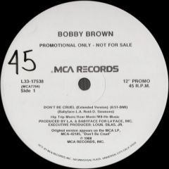 Bobby Brown - Bobby Brown - Don't Be Cruel - MCA