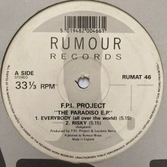 FPI Project - FPI Project - The Paradiso E.P. - Rumour Records