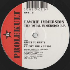 Lawrie Immersion  - Lawrie Immersion  - Total Immersion E.P - Prolekult