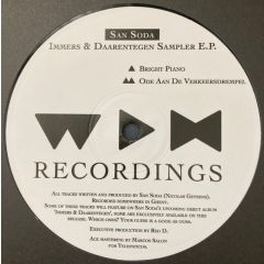 San Soda - San Soda - Immers & Daarentegen Sampler E.P. - We Play House Recordings