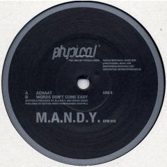 M.A.N.D.Y. - M.A.N.D.Y. - Achaat - 	Get Physical Music