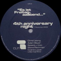 Chris Liebing - Chris Liebing - Es Ist Freitag-aaabend... 4th Anniversary Night - CLR