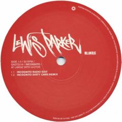 Lewis Parker - Lewis Parker - Incognito / At Large With A-Cyde - Melankolic