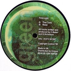 First Light - First Light - That Tone - Green Records