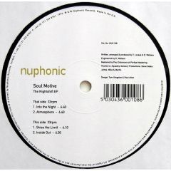 Soul Motive - Soul Motive - The Nightshift EP - Nuphonic