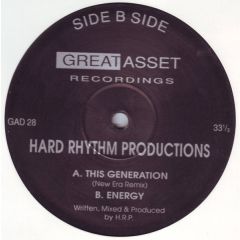Hard Rhythm Productions - Hard Rhythm Productions - This Generation - Great Asset