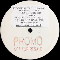 Fuzion - Fuzion - Everybody Loves The Sunshine - Choclate Boy