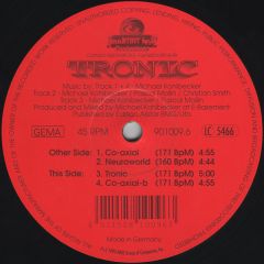 Tronic - Tronic - Co-Axial - Frankfurt Beat Productions