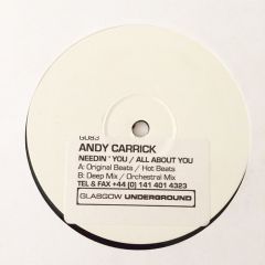 Andy Carrick - Andy Carrick - Needin You - Glasgow Underground