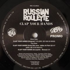 Russian Roulette - Russian Roulette - Clap Your Hands - Highball Music, Promo