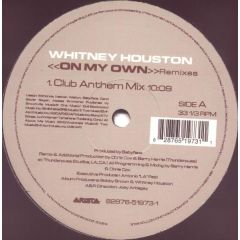 Whitney Houston - Whitney Houston - On My Own (Remixes) - Arista
