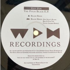Luv Jam - Luv Jam - The Pitch Black EP - We Play House Recordings