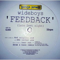 Wideboys - Wideboys - Feedback (Late Last Night) - Garage Jams