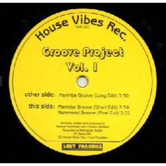 Groove Project - Groove Project - Marimba Groove - House Vibes Records