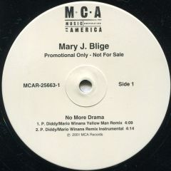 Mary J Blige - Mary J Blige - No More Drama (Remix) - MCA
