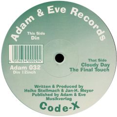 Code-X - Code-X - Din / Cloudy Day / The Final Touch - Adam & Eve Records