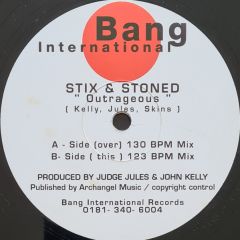 Stix N Stoned - Stix N Stoned - Outrageous - Bang Internat