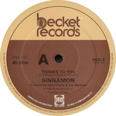 Sinnamon - Sinnamon - Thanks To You - Becket Records
