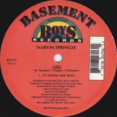 Marvin Springer - Marvin Springer - Lies - Basement Boys