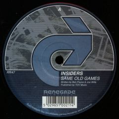 The Insiders - The Insiders - Same Old Games - Renegade Rec
