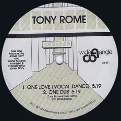 Tony Rome - Tony Rome - One Love - Wide Angle