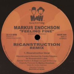Markus Enochson - Markus Enochson - Feeling Fine (Remixes) - MAW