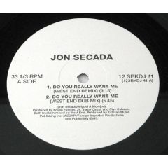 Jon Secada - Jon Secada - Do You Really Want Me? - Sbk Records