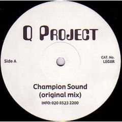 Q Project - Q Project - Champion Sound / Night Moves - Legend Records