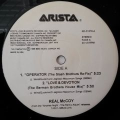 Real McCoy / Señor X / De'Lacy - Real McCoy / Señor X / De'Lacy - Operator / Love & Devotion / Tainted Love / Hideaway - BMG Music Canada, Arista, Ariola