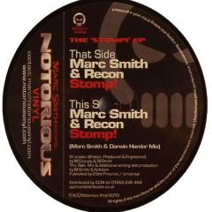 Marc Smith - Marc Smith - Stomp ! - Notorious Vinyl