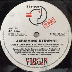 Jermaine Stewart - Jermaine Stewart - Don't Talk Dirty To Me - Siren