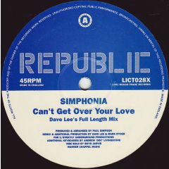 Simphonia - Simphonia - Can't Get Over Your Love - Republic