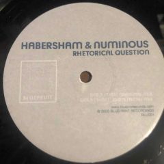 Habersham & Numinous - Habersham & Numinous - Rhetorical Question - Blueprint Recordings