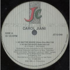 Carol Jiani - Carol Jiani - No Matter Where - J.C. Records