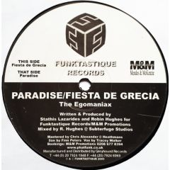 Egomaniax - Egomaniax - Paradise - Funktastique Records