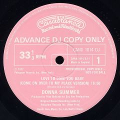 Donna Summer - Donna Summer - Love To Love You Baby - Casablanca