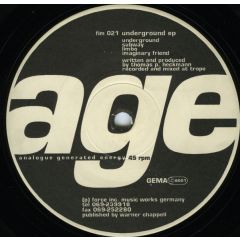 Age - Age - Underground EP - Force Inc. Music Works