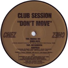 Club Session - Club Session - Don't Move - Chez Music