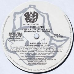 The Lox - The Lox - Can't Stop, Won't Stop / So Right - Bad Boy Entertainment