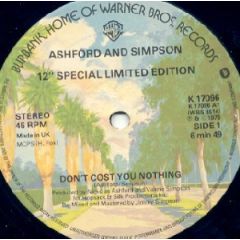Ashford And Simpson - Ashford And Simpson - Don't Cost You Nothing - Warner Bros. Records