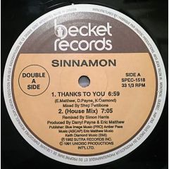 Sinnamon - Sinnamon - Thanks To You - Becket